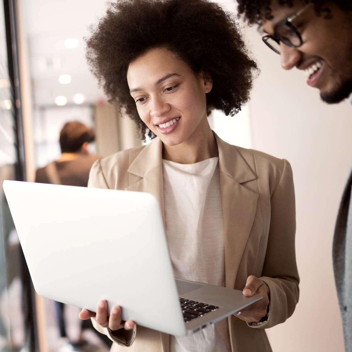 programmers cooperating at it company