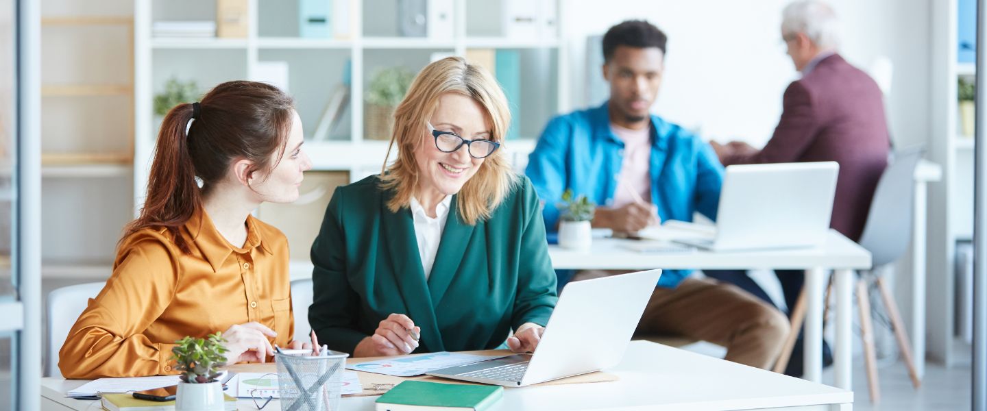 Business people working in a team at the office