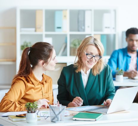 Business people working in a team at the office