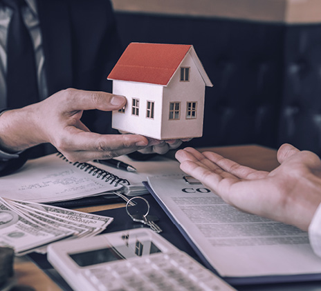 House on top of papers